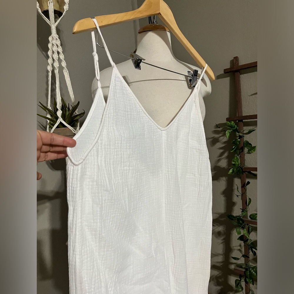 ONIA
Cotton-gauze Wide-leg Jumpsuit In White - Picture 4 of 8